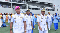 Upacara Sertijab Tiga Jabatan Utama TNI AL: Dankodiklatal Hadiri Pergantian Komandan dan Pejabat Kunci