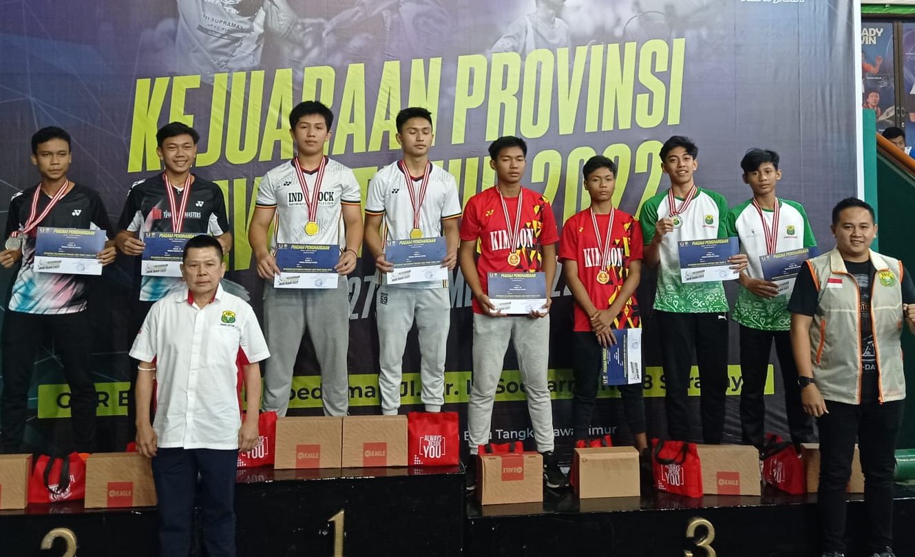 Surabaya Juara Umum Kejurprov Bulu Tangkis 2022, Sabet 24 Medali